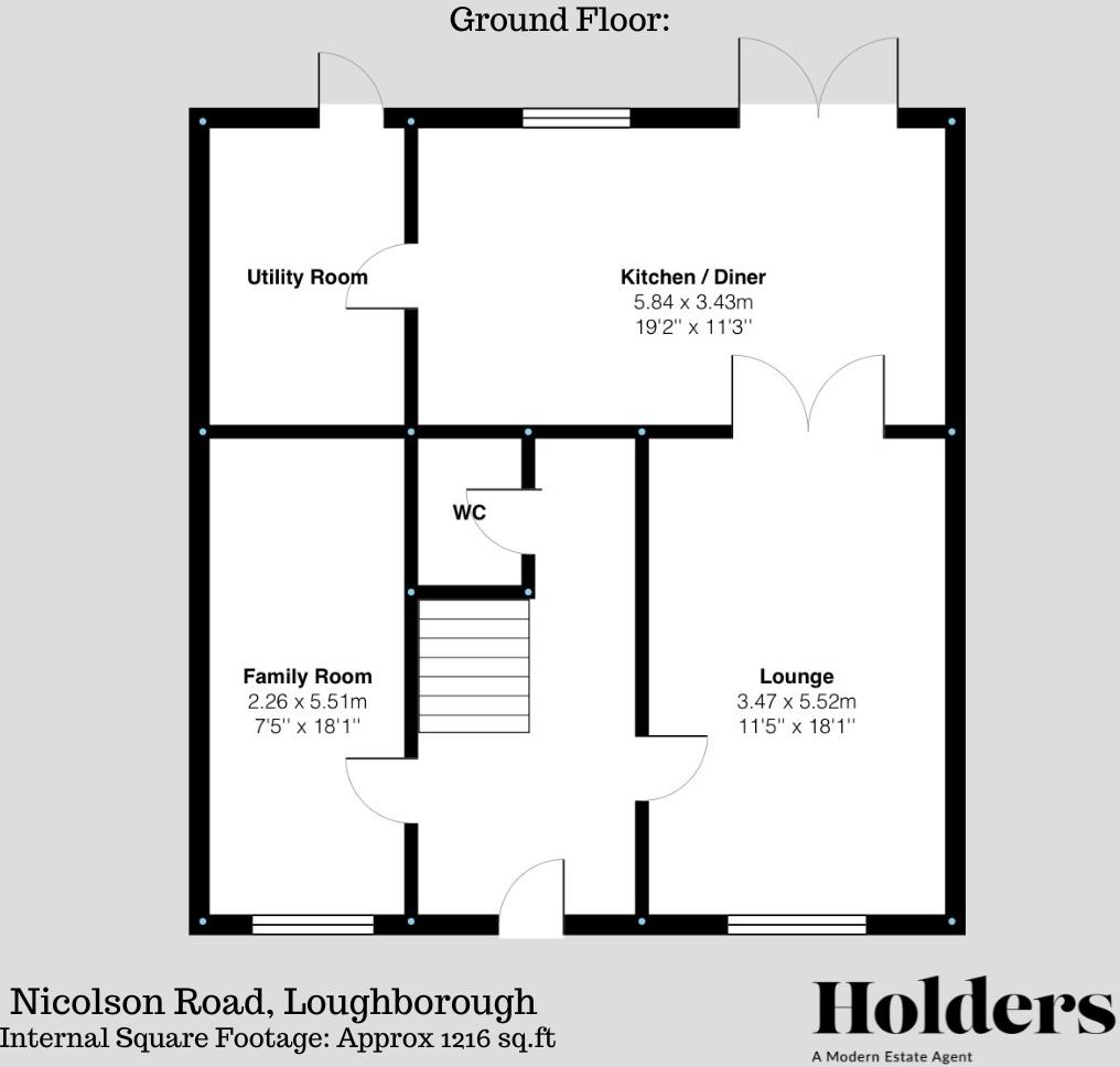Nicolson Road, Loughborough floorplan
