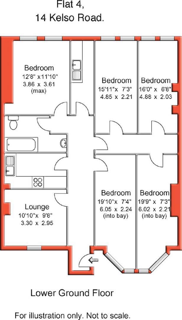KELSO ROAD, Leeds floorplan