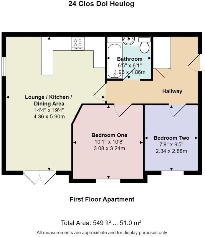 Clos Dol Heulog, Pontprennau, Cardiff floorplan
