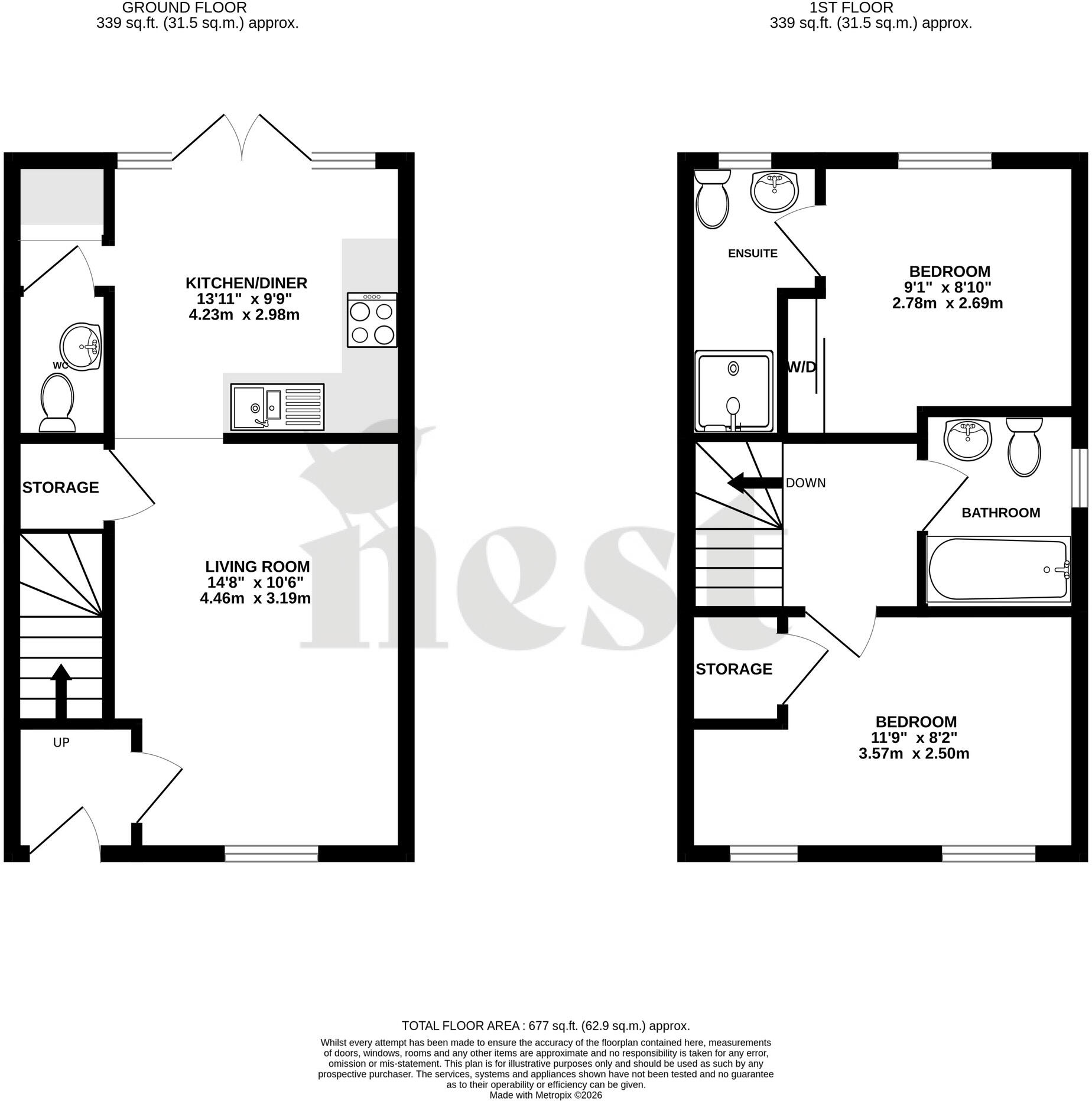 Lukes Close, Wellington floorplan