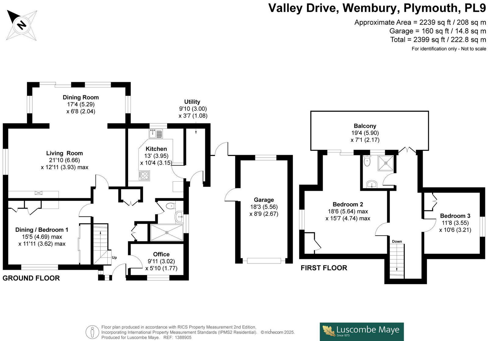 Valley Drive, WEMBURY, South Devon floorplan