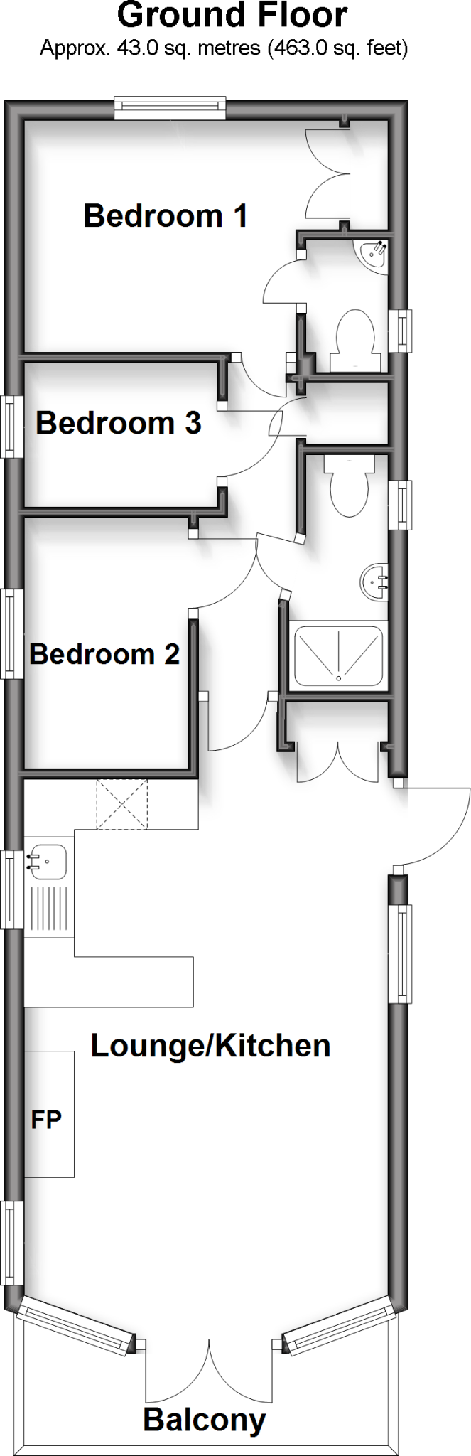 Main Road, Rookley, Ventnor, Isle of Wight floorplan