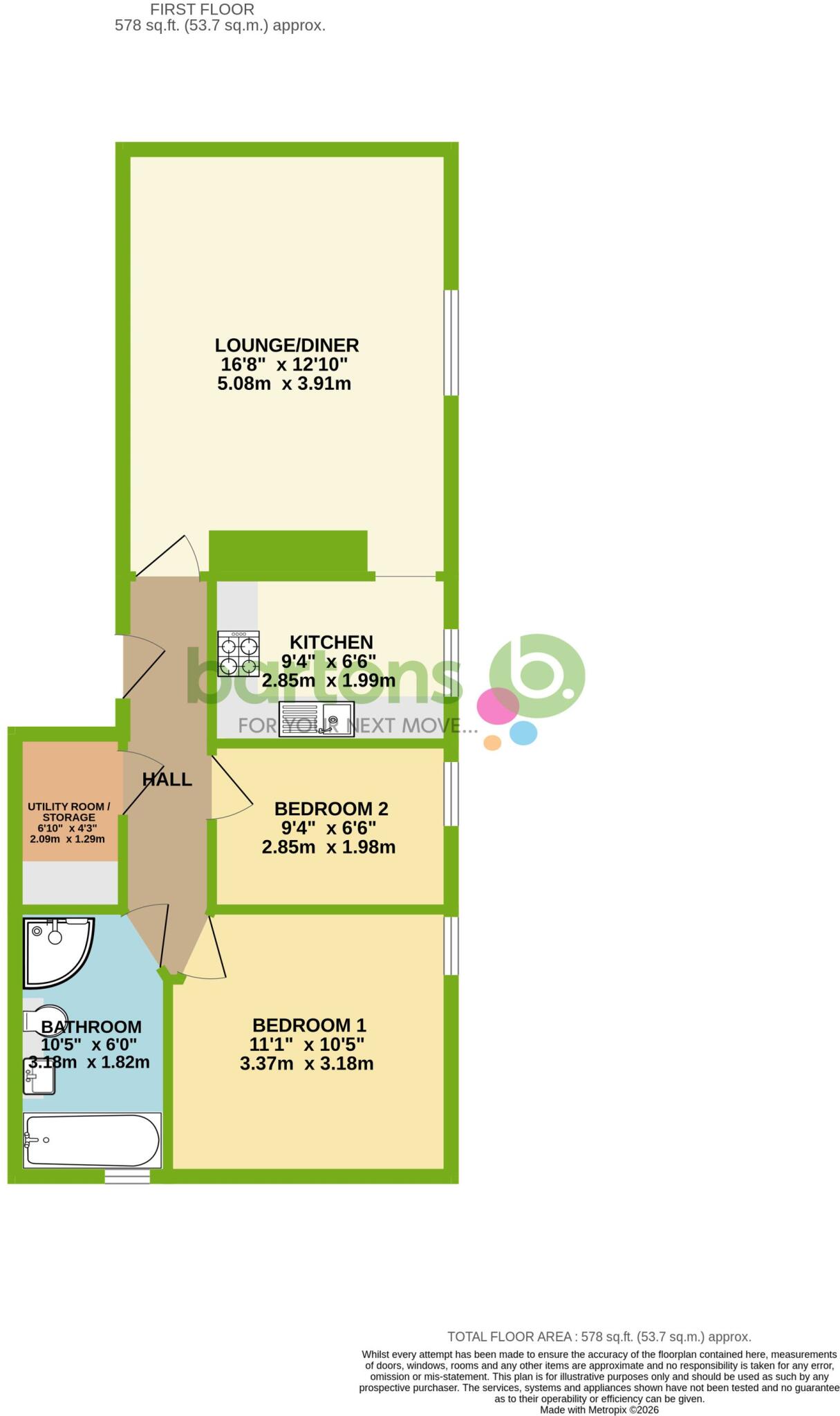 Moorgate Road, Hartshaw, S60 floorplan
