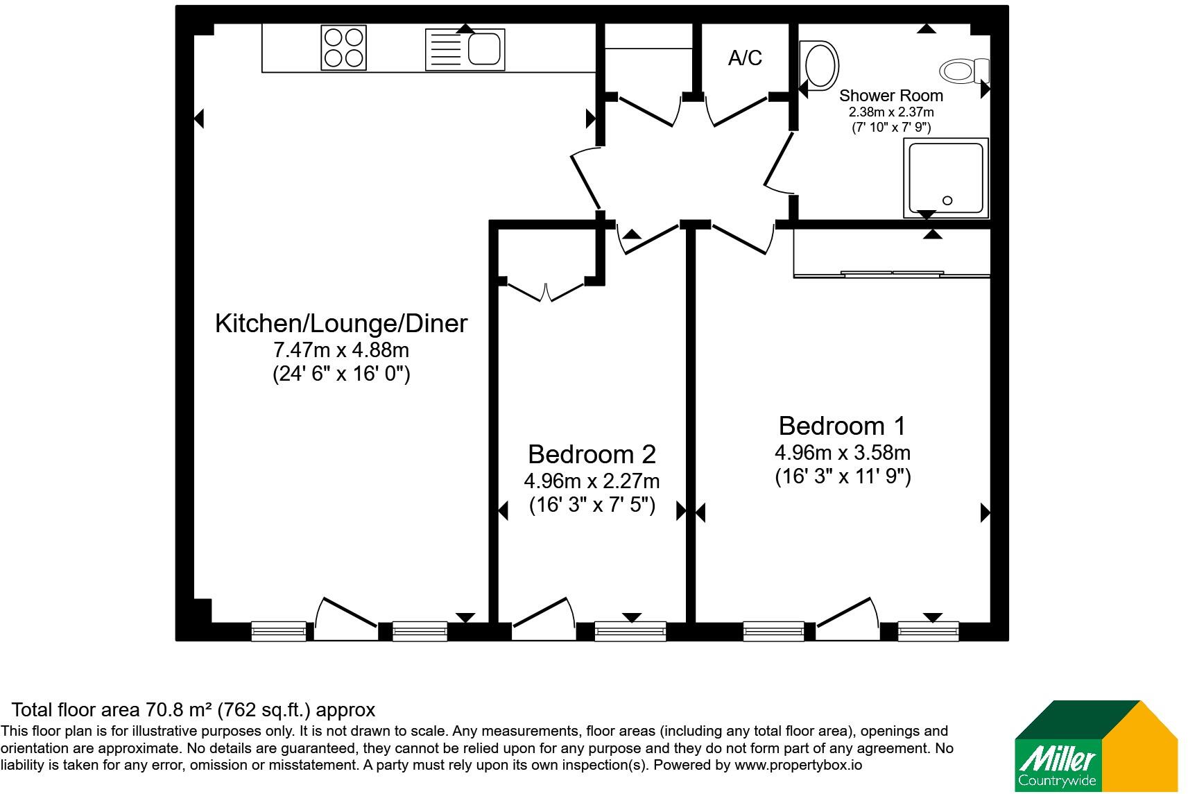 Lower Meadows, St. Stephen, St. Austell, Cornwall, PL26 floorplan