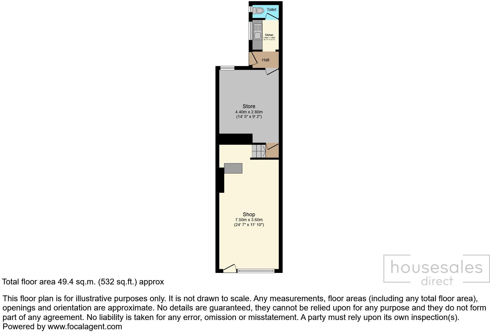 High Street Clay Cross, Chesterfield, S45 floorplan