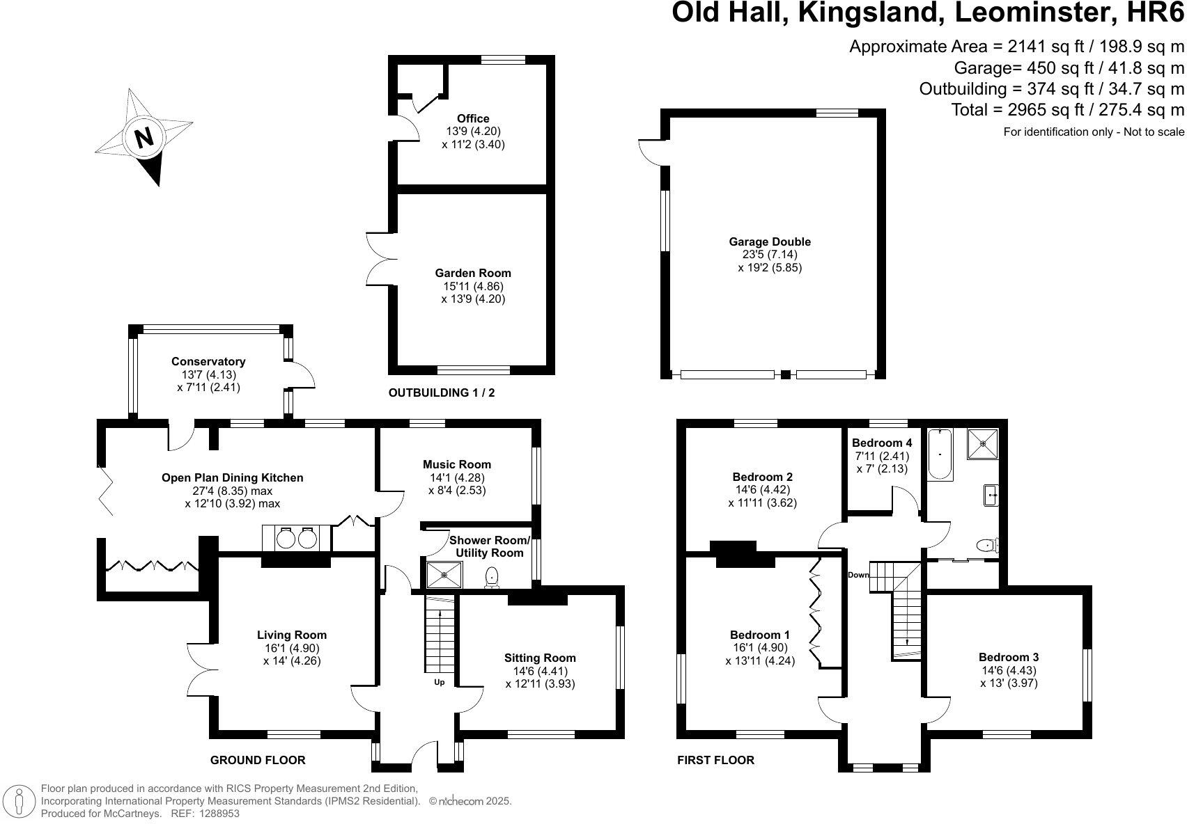 Kingsland, Leominster, Herefordshire floorplan