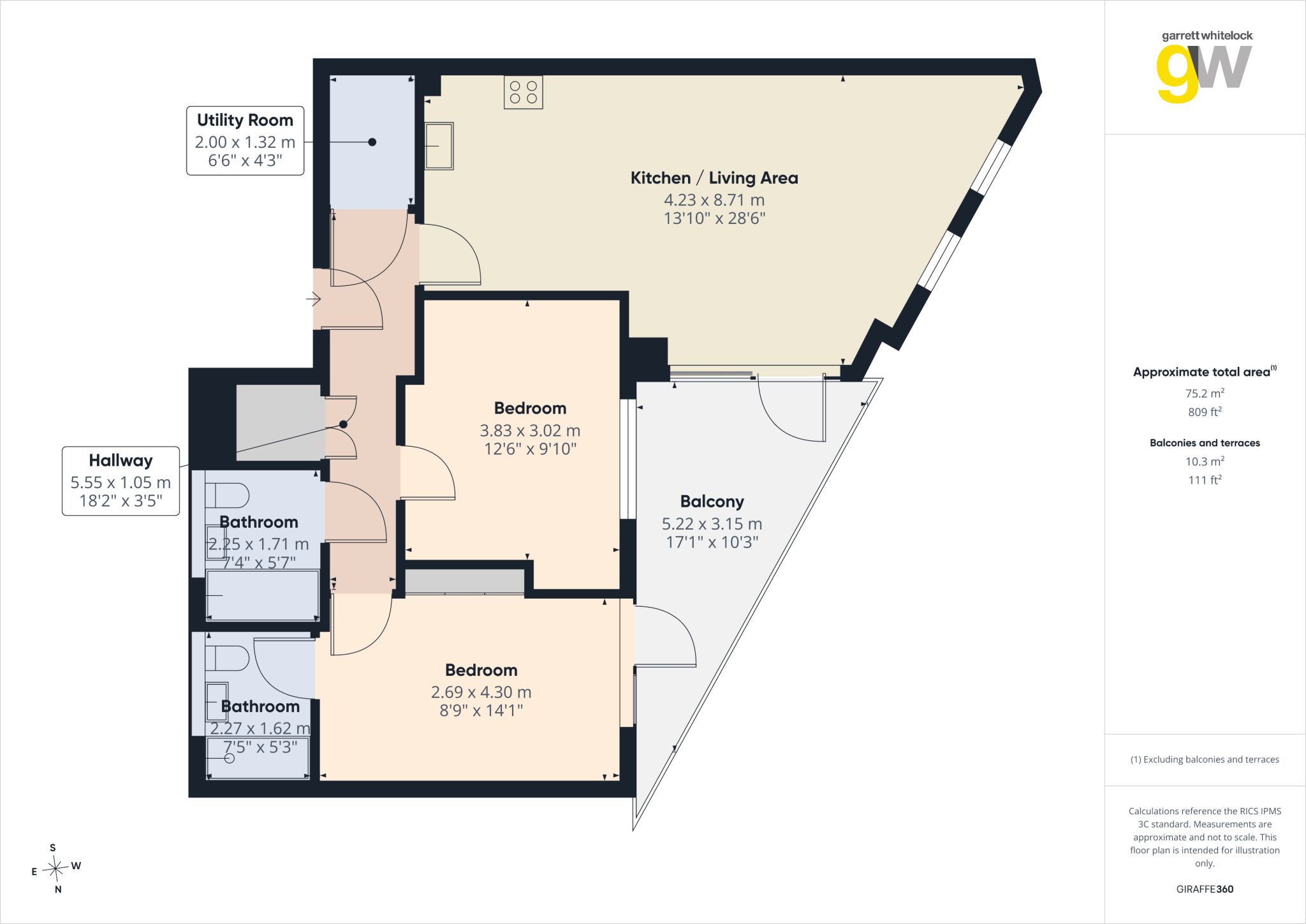 Corio House, Bermondsey floorplan