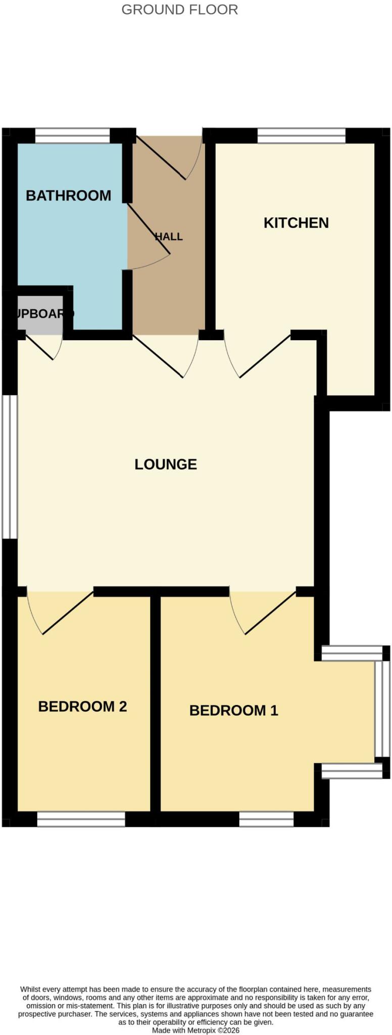 Sunbeam Avenue, Jaywick, Clacton-on-Sea floorplan