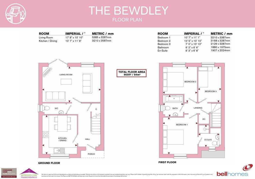 The Bewdley, Old Dairy Way, Netherend, Lydney floorplan
