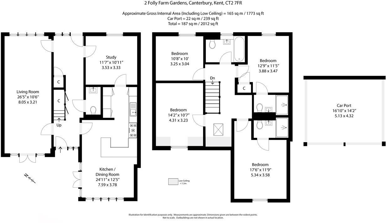 Folly Farm Garden, Canterbury floorplan