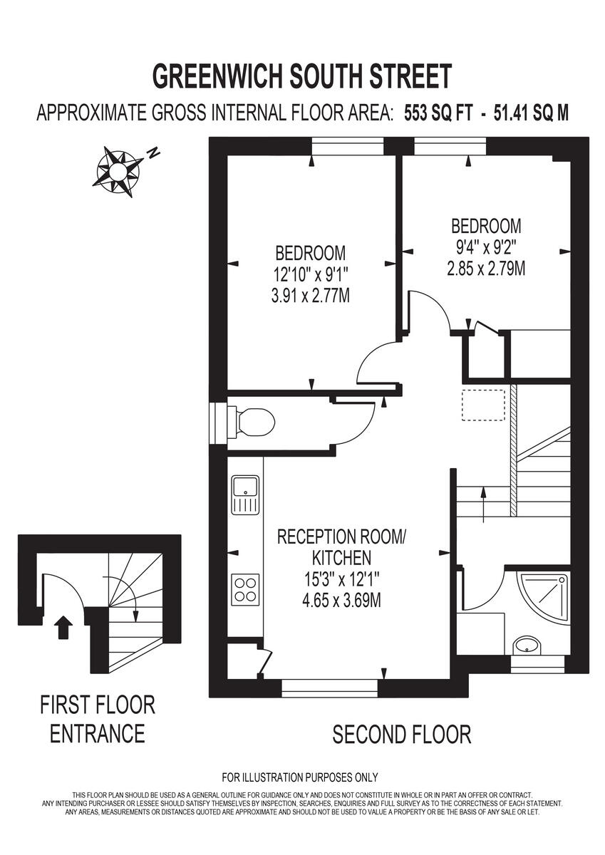 Greenwich South Street, London SE10 floorplan