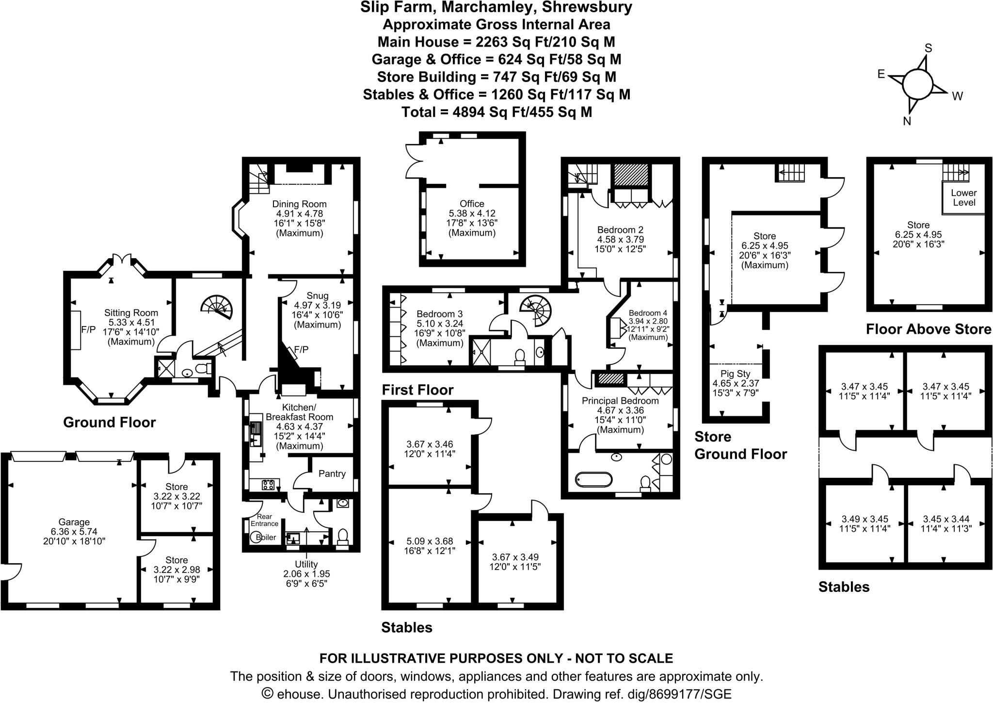 Slip Farm, Marchamley, Shrewsbury, Shropshire floorplan