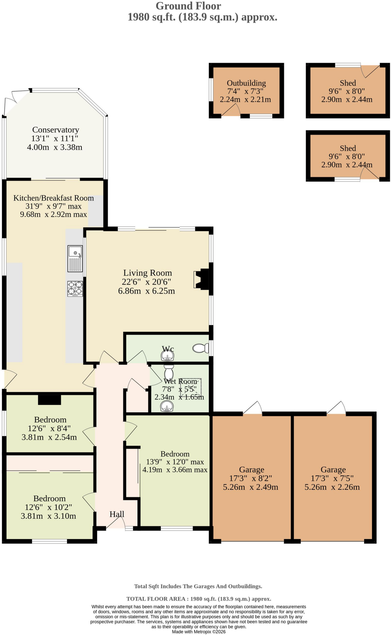 Mill Road, Ellingham floorplan