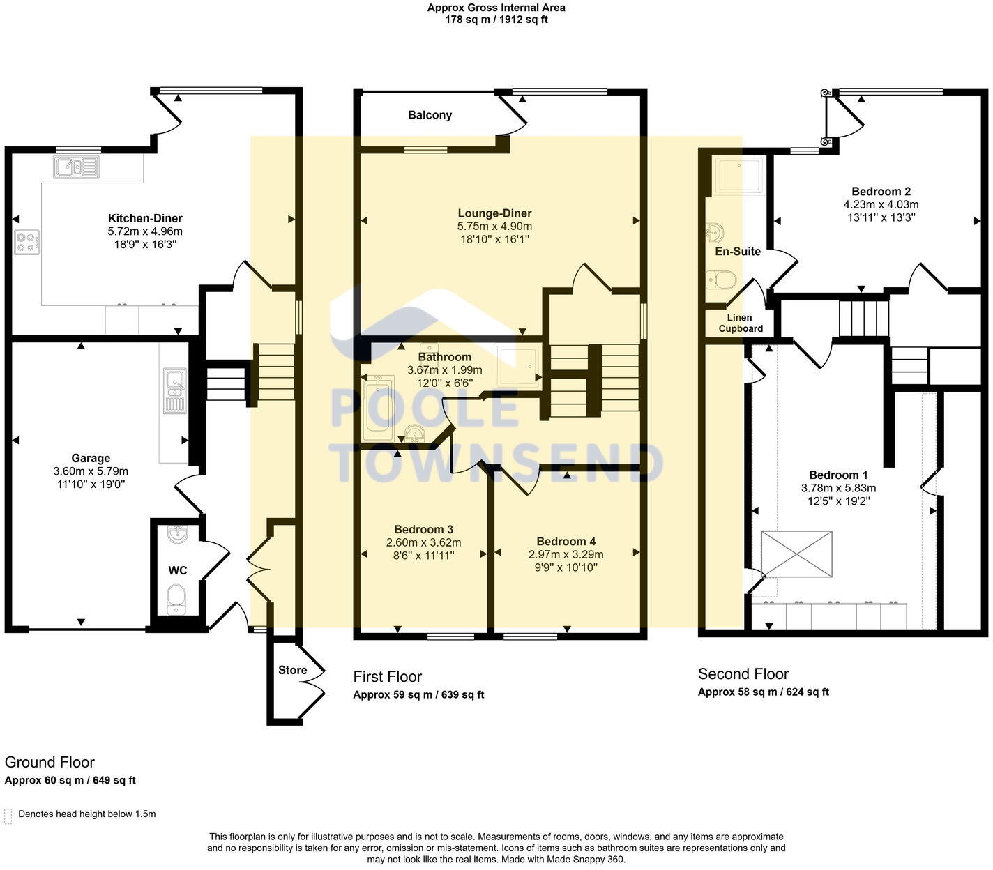 Plover Gardens, Barrow-in-furness, LA14 3AY floorplan