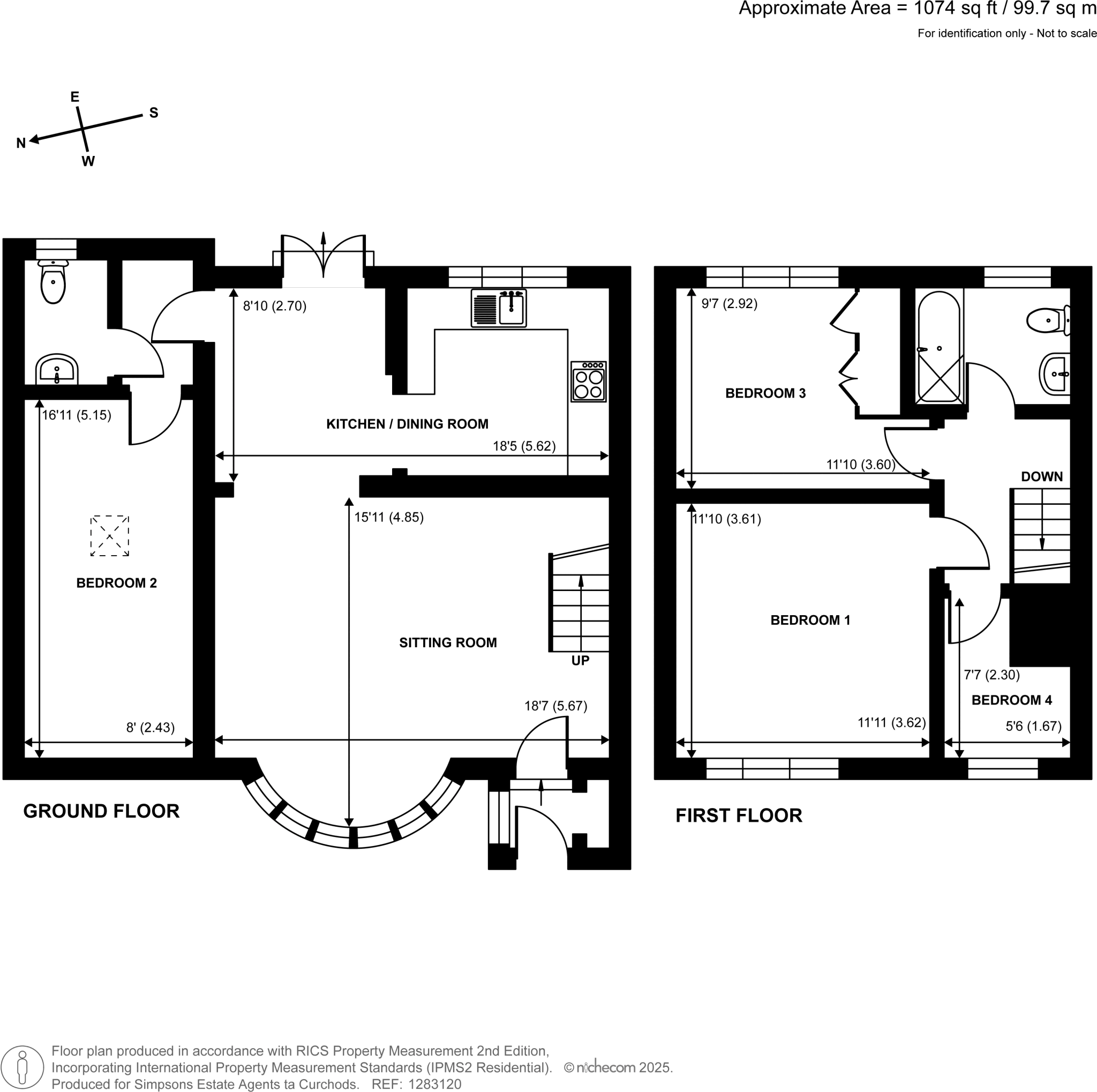 Winterdown Road, Esher, KT10 floorplan