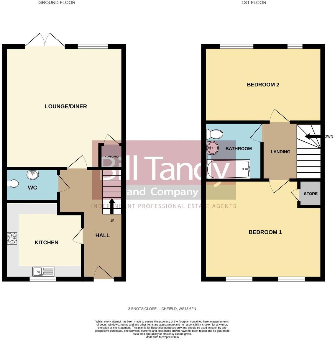 Enots Close, Lichfield, WS13 floorplan