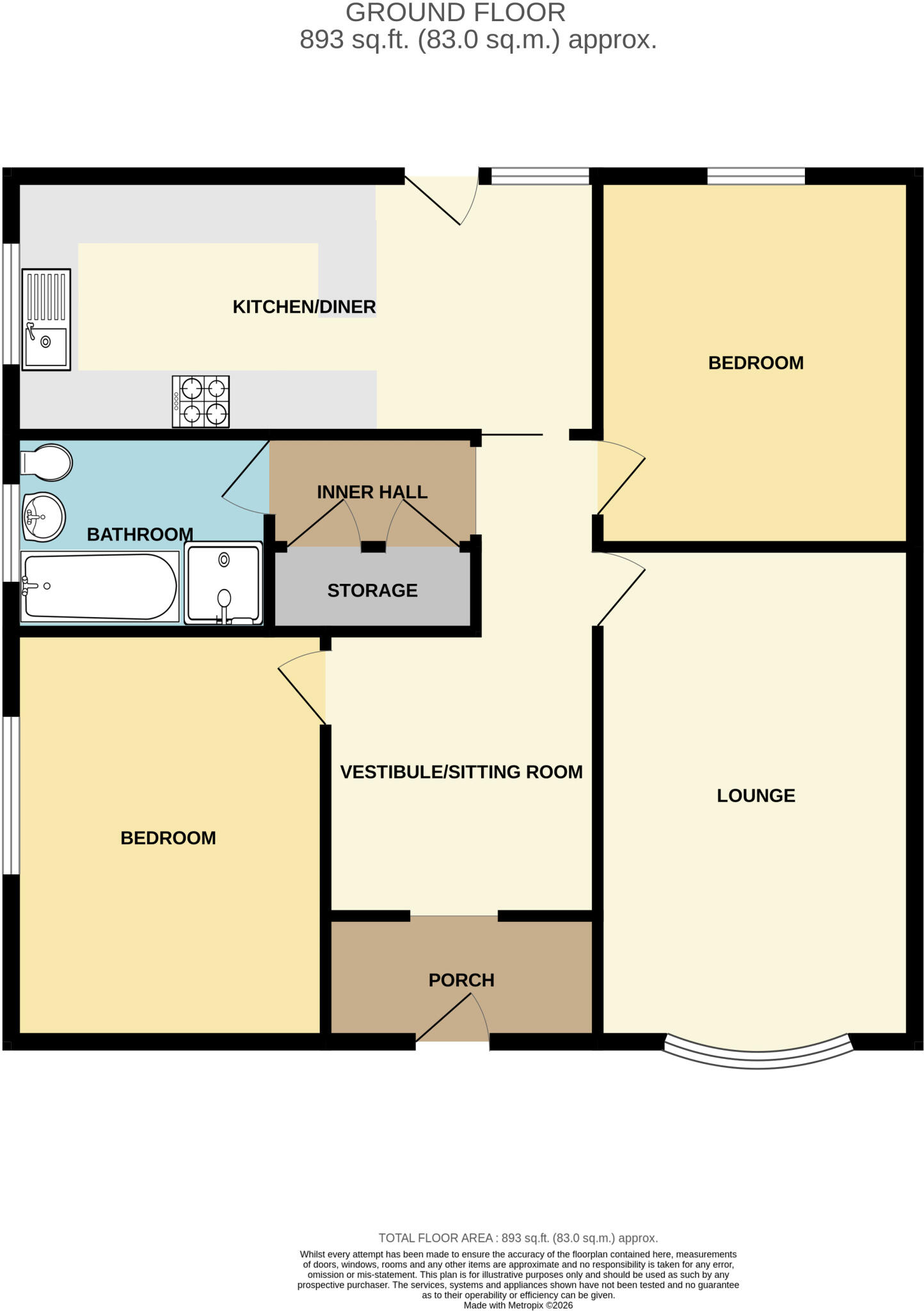 Meadow Close, Eastfield, Scarborough floorplan