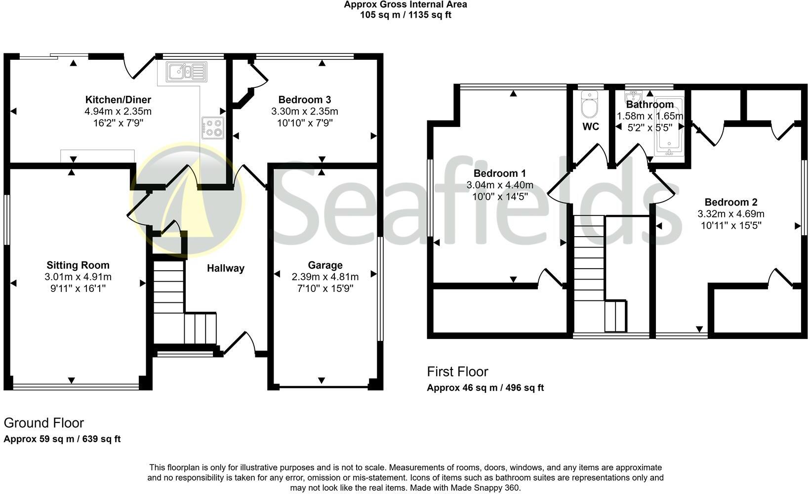 Binstead Lodge Road, Ryde, PO33 3SG floorplan