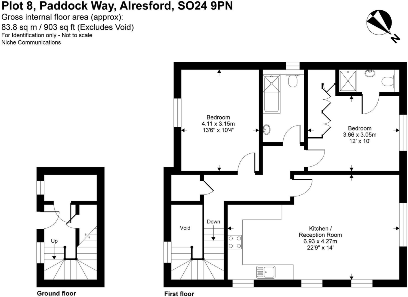 8, Paddock Way, Alresford, SO24  floorplan