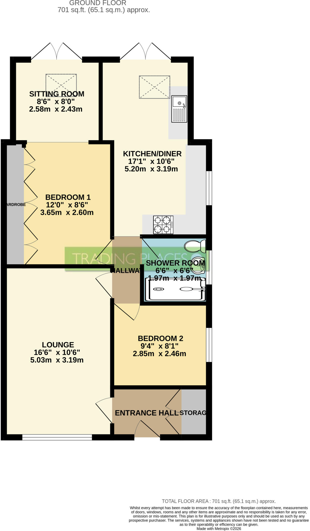 Merwell Road, Flixton, M41 floorplan