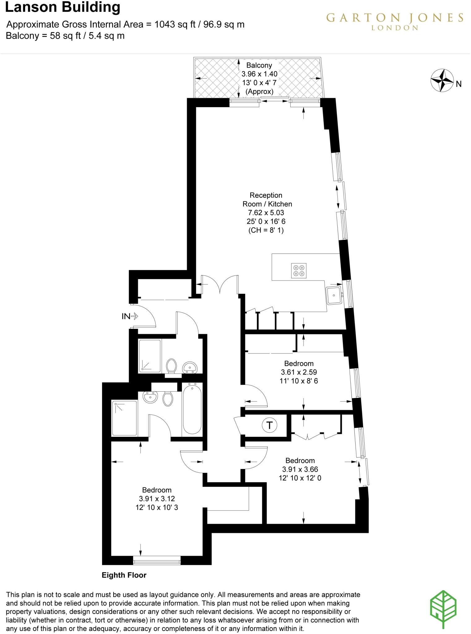 Lanson Building, 348 Queenstown Road, London, SW11 floorplan