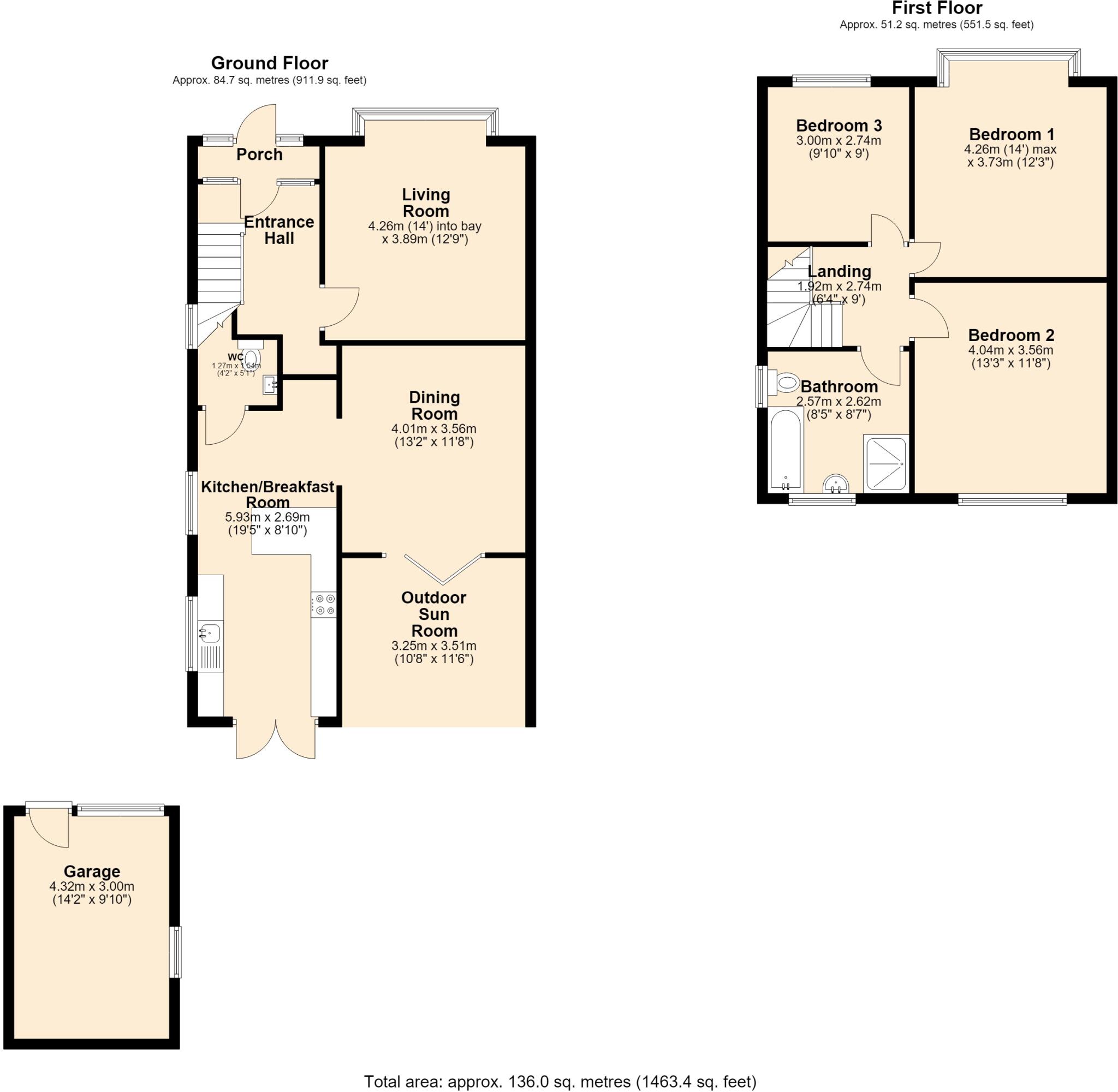 Carrington Lane, Sale, Trafford floorplan