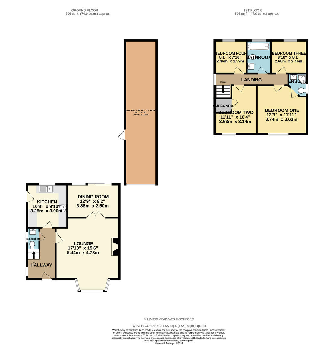 Millview Meadows, Rochford, SS4 1 floorplan