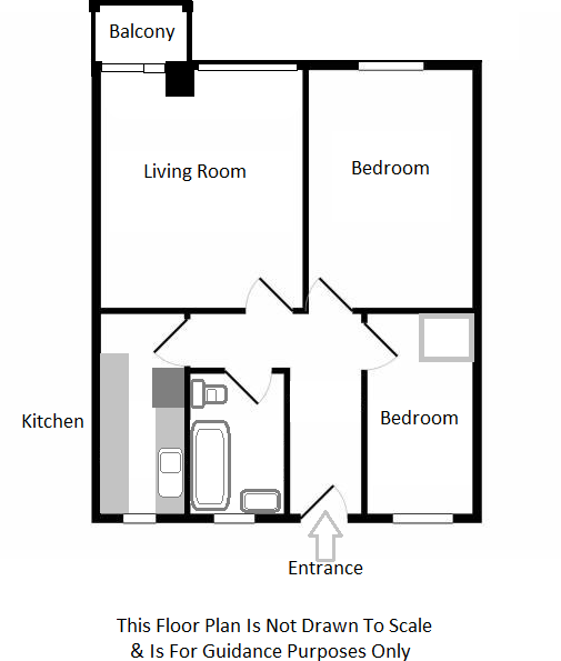 Flat 22 Embassy Court, Bramble Road, Portsmouth floorplan