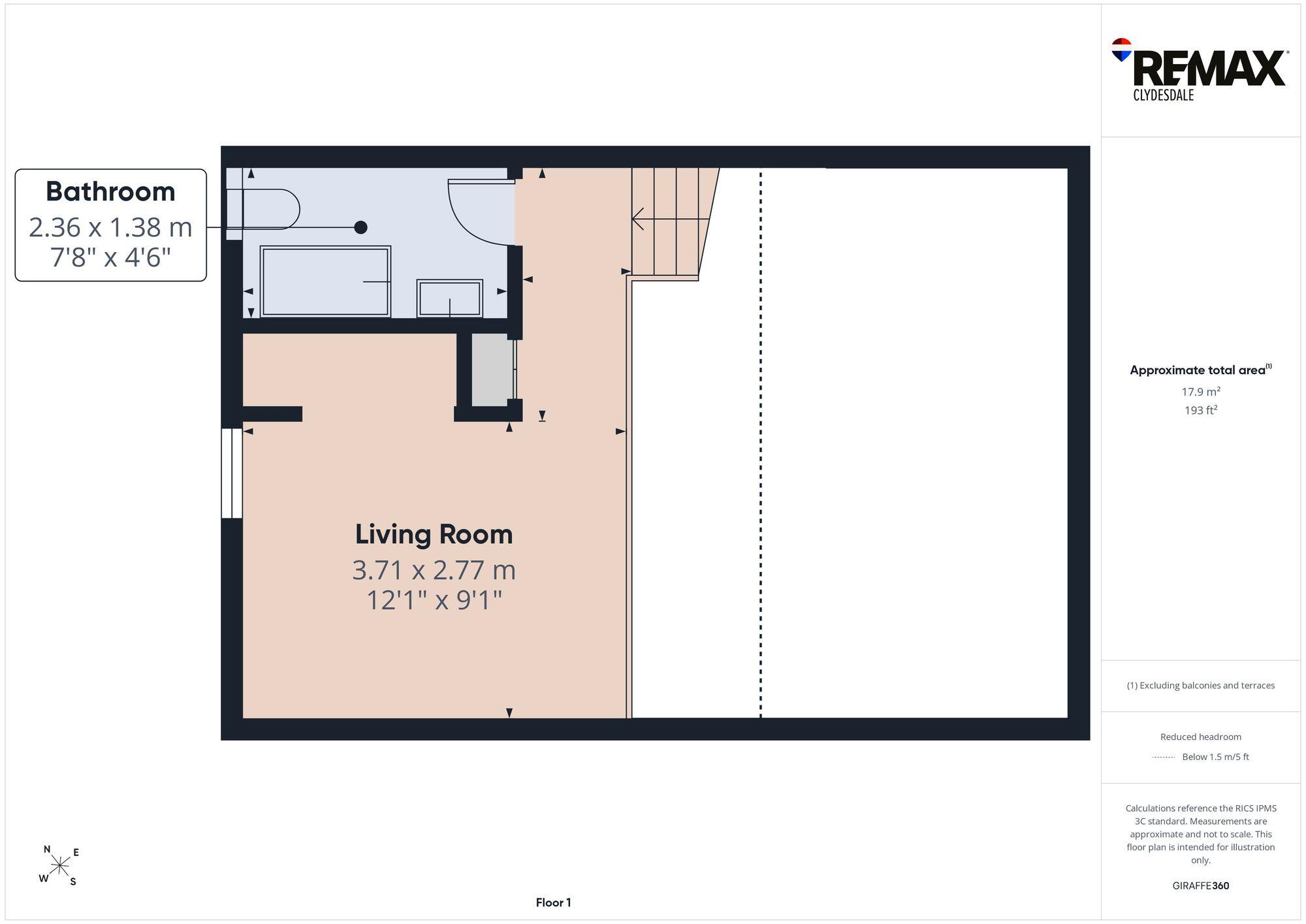 Stanecastle Gate, Girdle Toll, KA11 floorplan