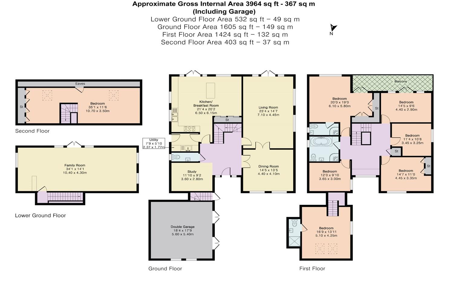 Upper Warren Avenue, Reading floorplan