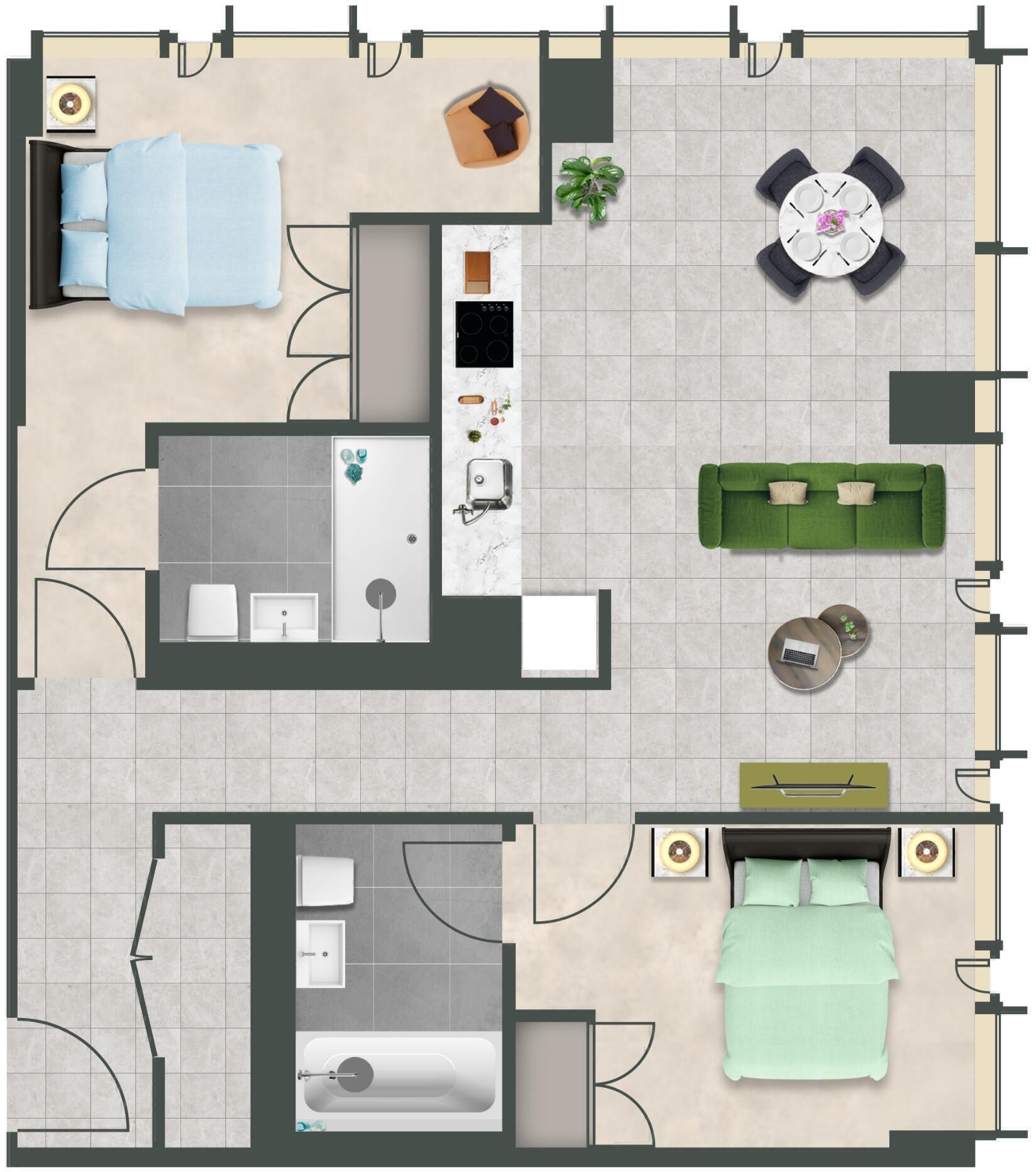 Mercian, Broad Street, Birmingham floorplan