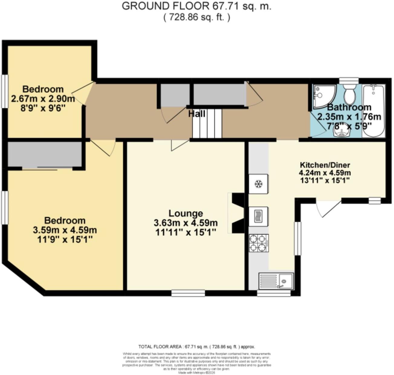 Cambridge Mews, Cambridge Road, Walmer, Deal, CT14 floorplan