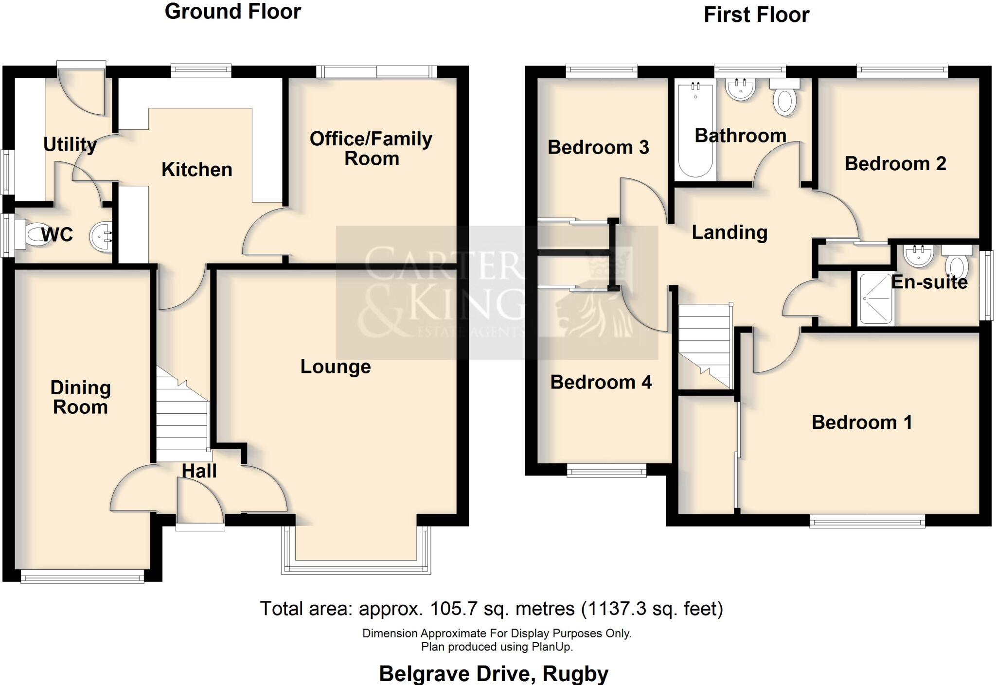 Belgrave Drive, Rugby floorplan