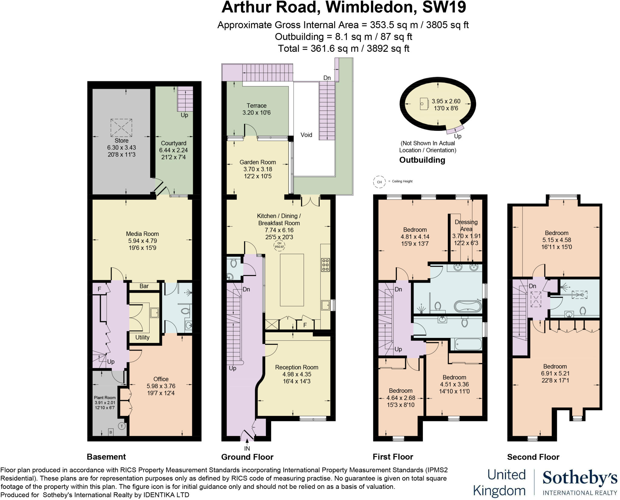 Arthur Road, Wimbledon, London, SW19 floorplan