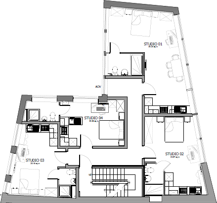 Luxus Studios, Huddersfield, HD1 floorplan