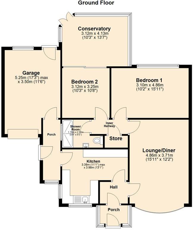 Brooklyn Road , Burntwood, WS7 4SJ floorplan