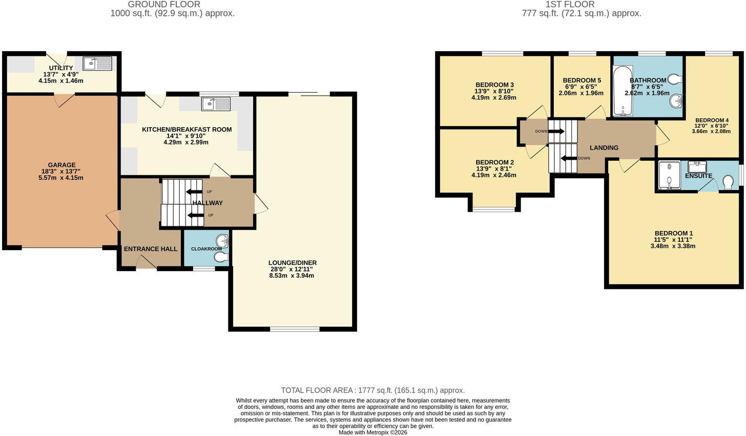 3 Meadowlands, Woolwell, Plymouth floorplan