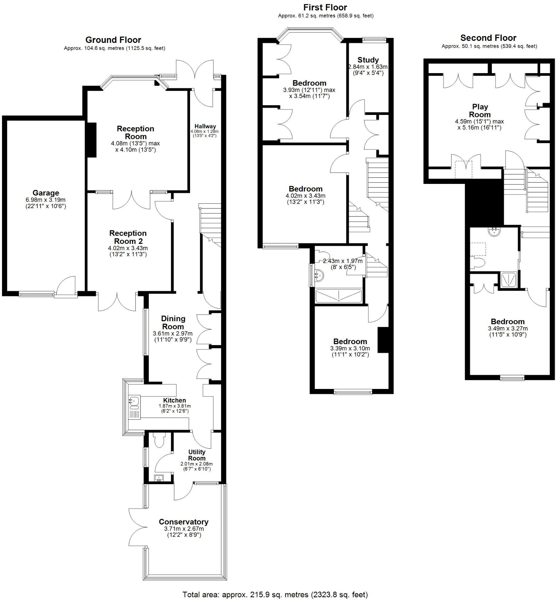 95, Cliddesden Road, Basingstoke, Hampshire, RG21 floorplan