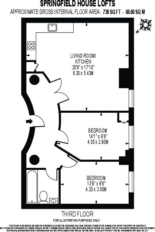 Springfield House Lofts, Dalston London E8 floorplan