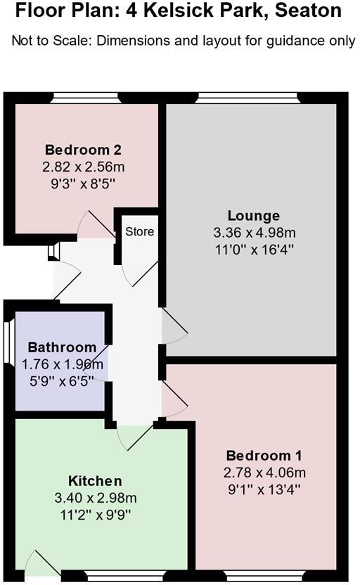 Kelsick Park, Seaton, Workington floorplan