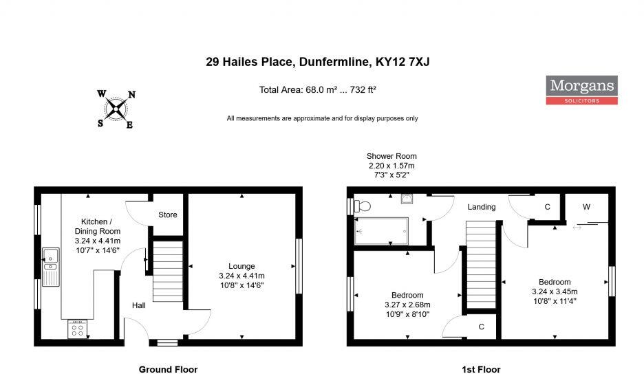 29 Hailes Place, Dunfermline, KY12 7XJ floorplan