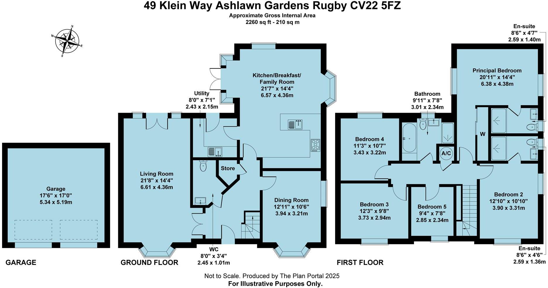 Klein Way, Ashlawn Gardens, Rugby,CV22 floorplan