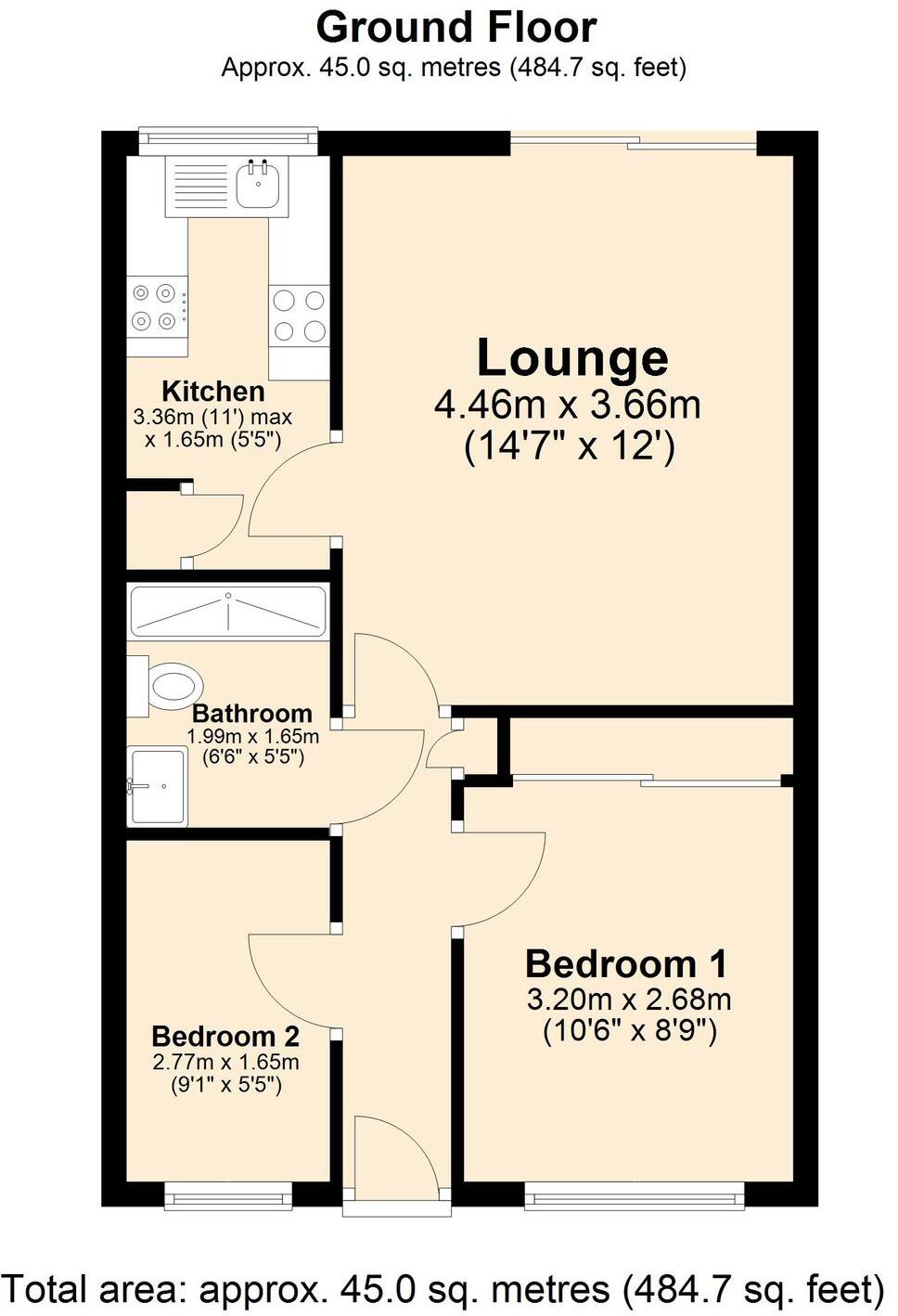 Delisle Court, Loughborough, LE11 floorplan