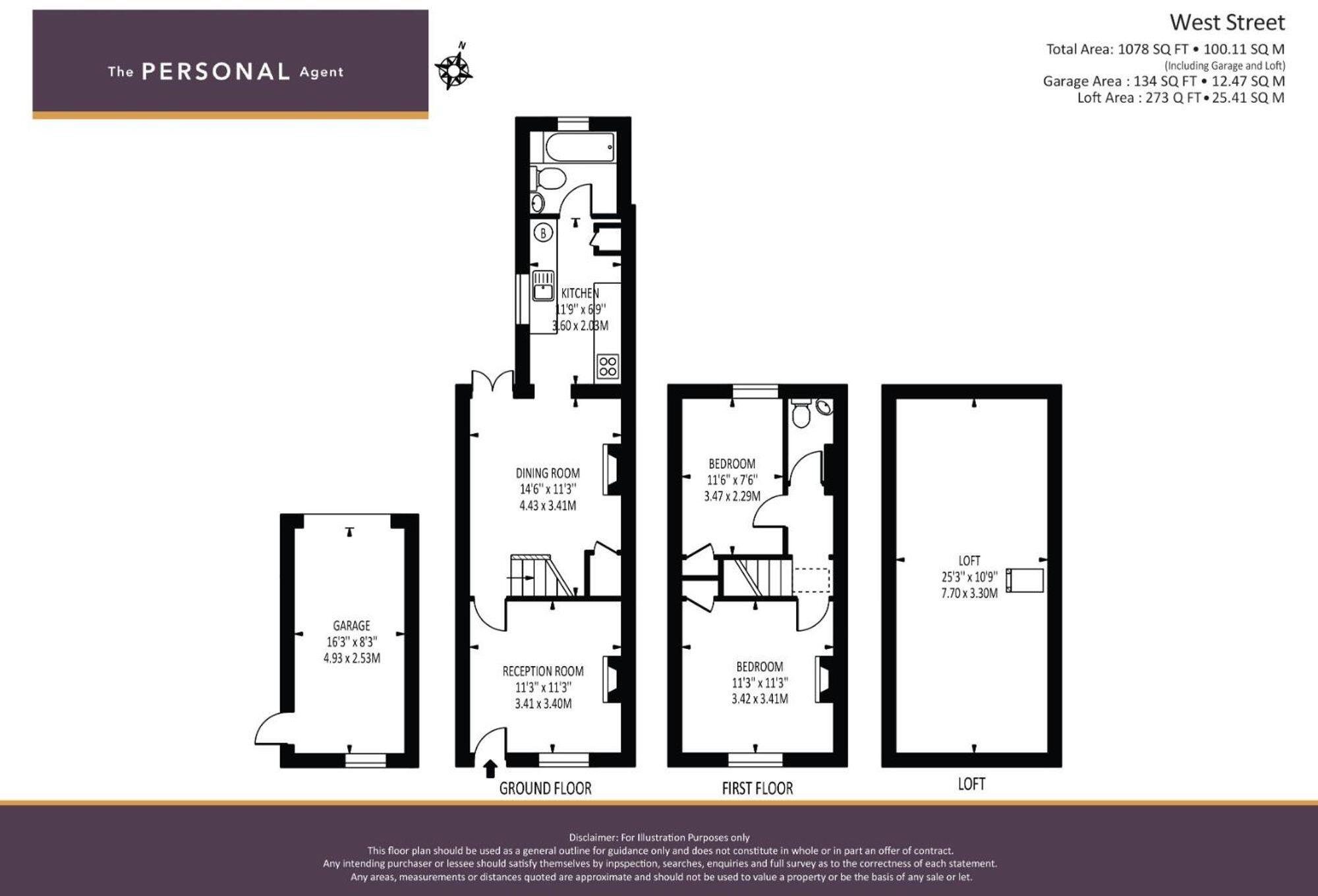 West Street, Ewell, KT17 floorplan