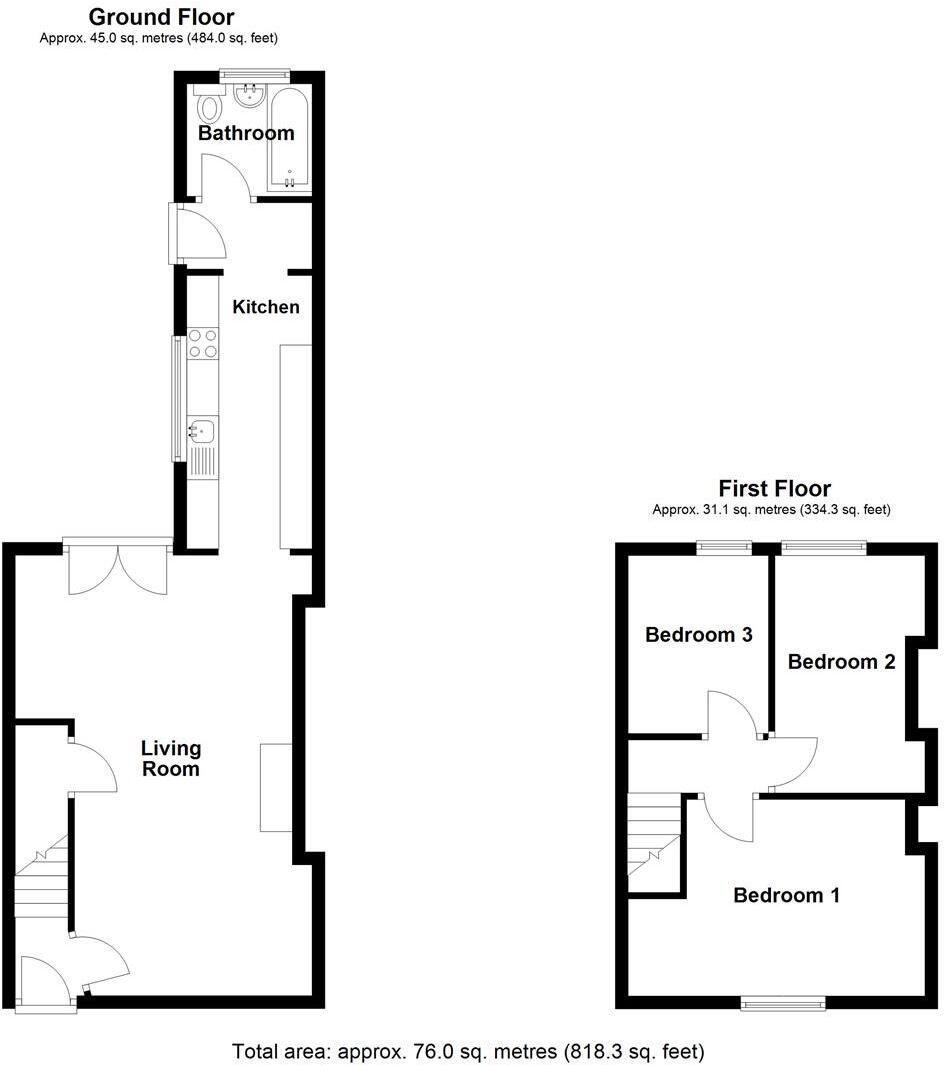 Heol Tregoning, Llanelli floorplan