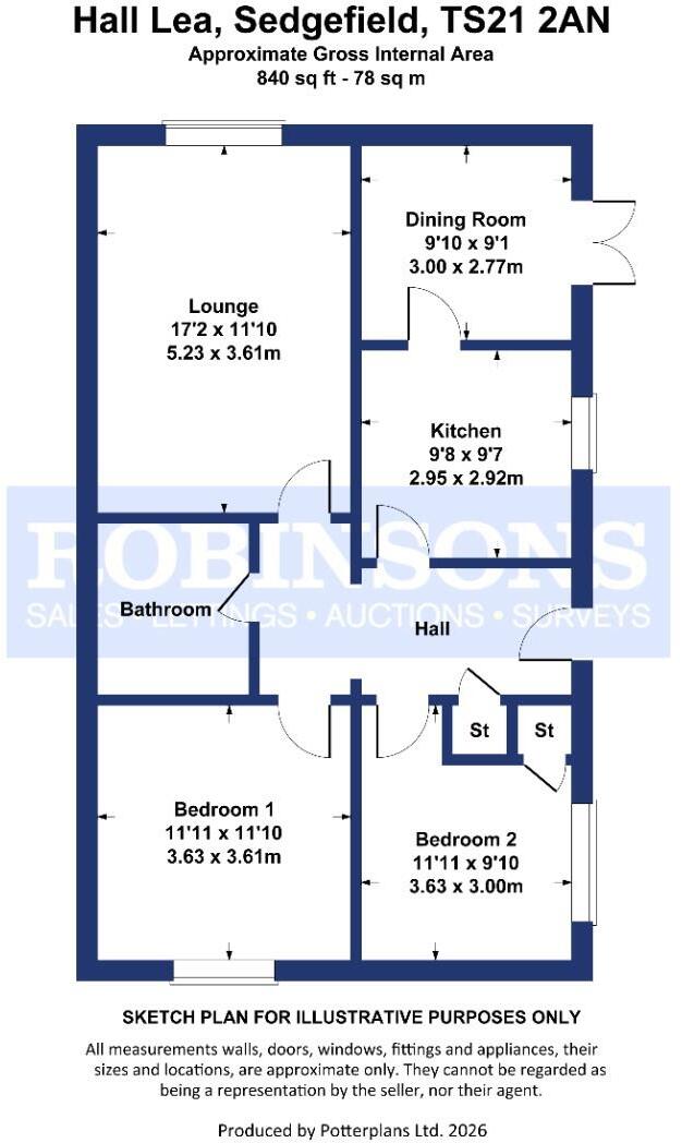 Hall Lea, Sedgefield, Stockton-On-Tees floorplan