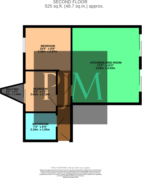 Lower Ormond Street, Manchester, M1 floorplan