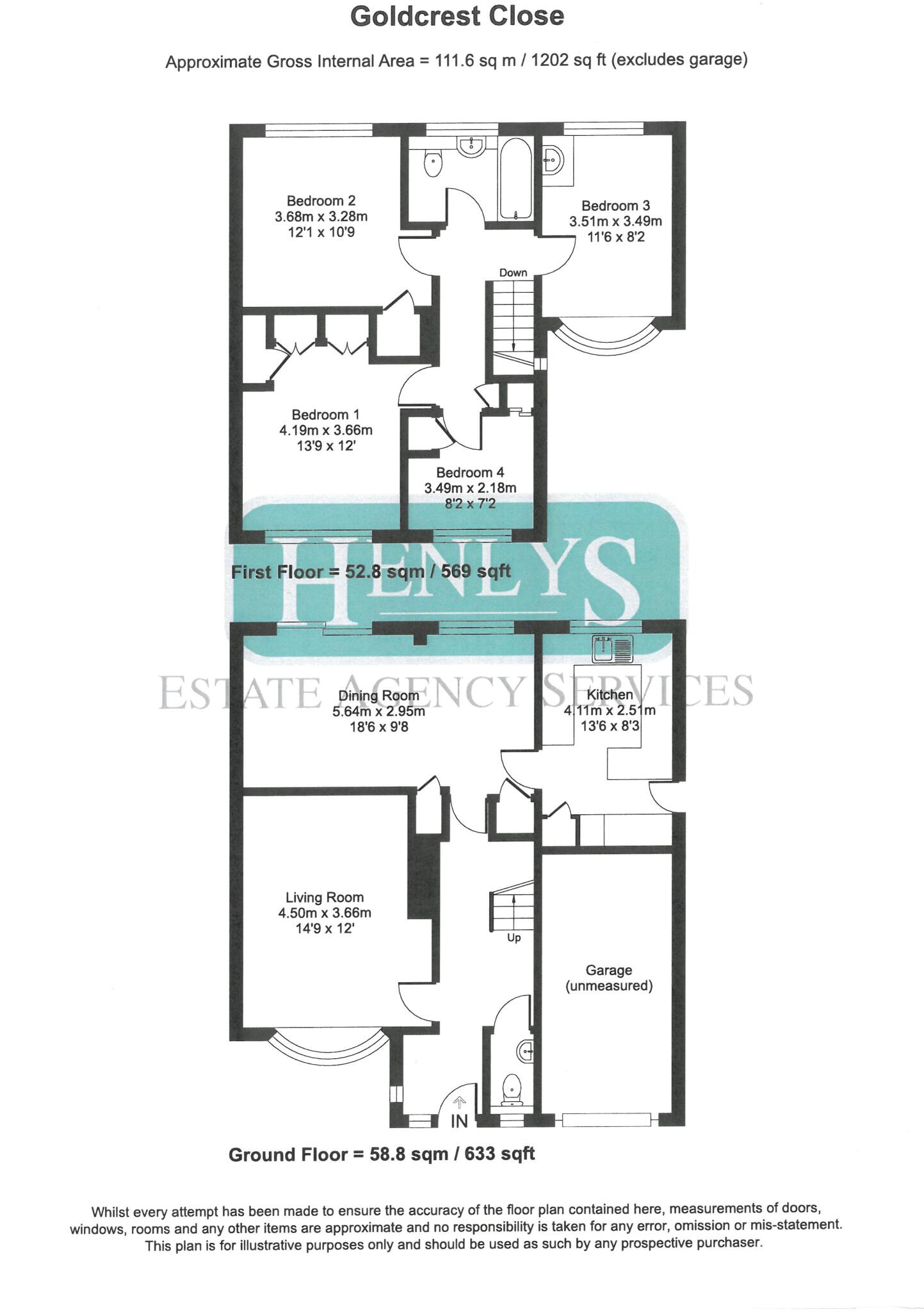 Goldcrest Close, Yateley, Hampshire floorplan