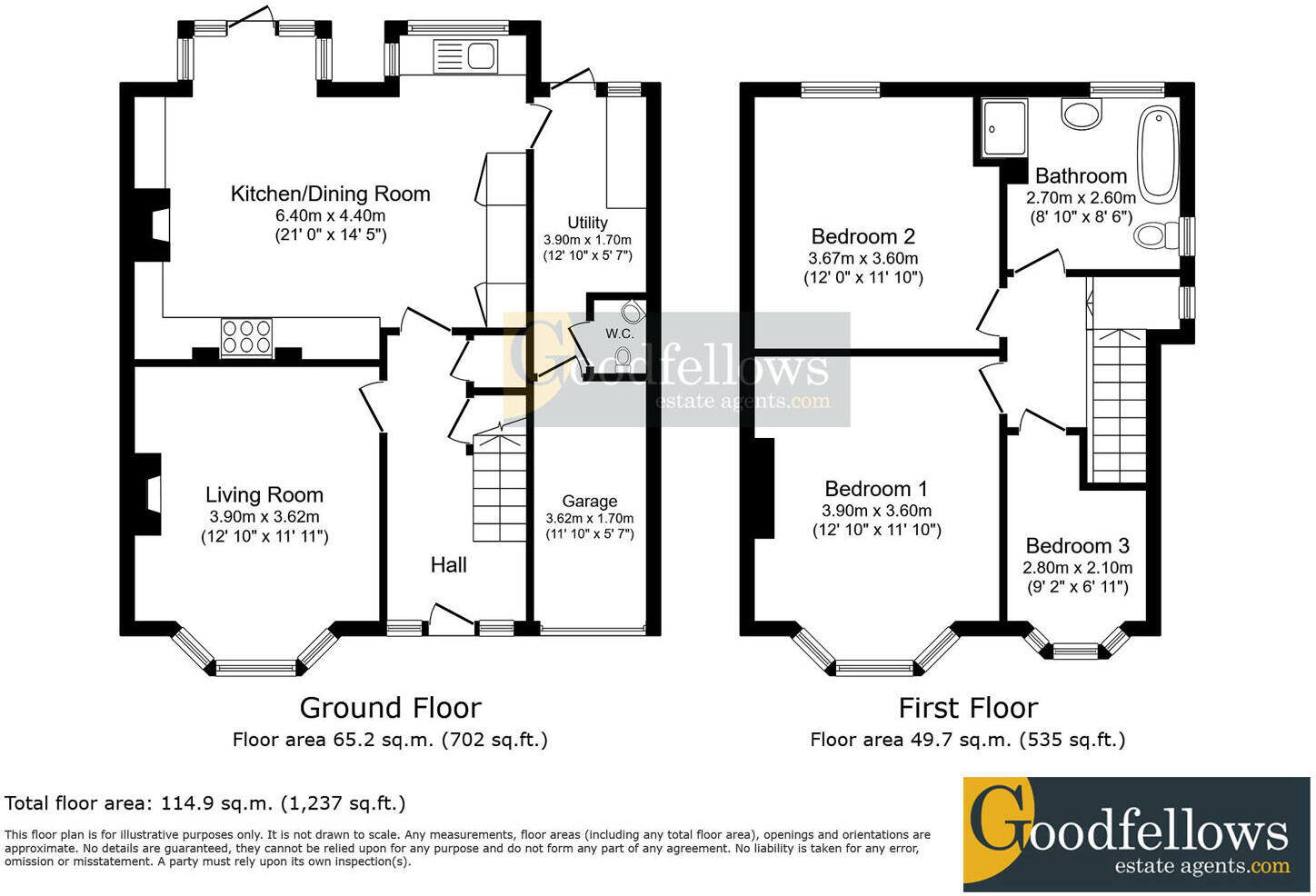 The Roman Way, West Denton, Newcastle upon Tyne floorplan