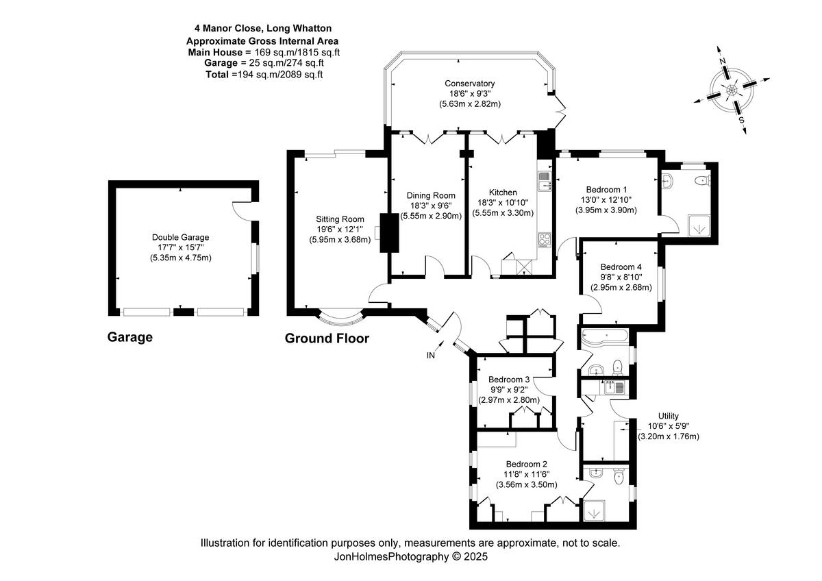 4, Manor Close, Long Whatton, LE12 floorplan